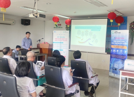 Nhân viên và BGĐ Bệnh viện SGBD tham gia Hội thảo Công nghệ mới về Tầm soát ung thư