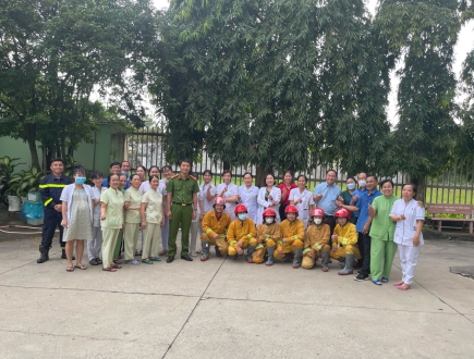 Tập huấn nghiệp vụ phòng cháy, chữa cháy tại bệnh viện Sài Gòn Bình Dương